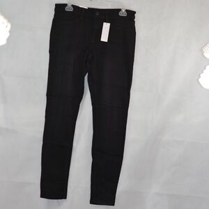 Jordache Mid Rise Black Skinny Super Soft Jeans SZ 12 NWT